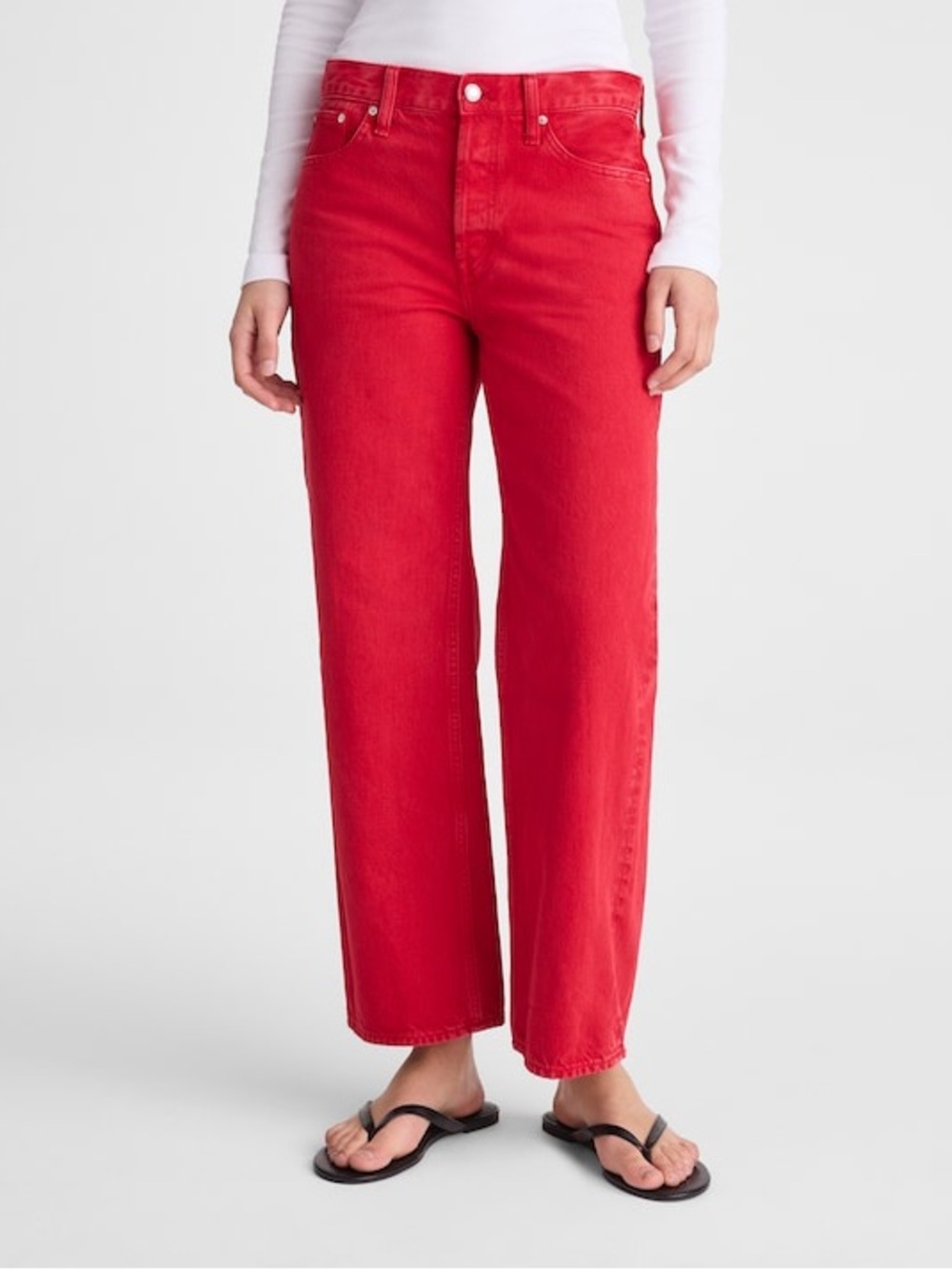 NWOT Madewell Low-slung Baggy Crop Jeans 26